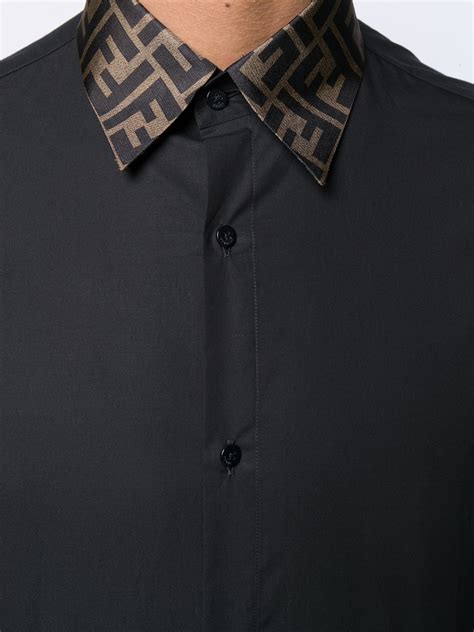 camicia fendi uomo nera|Camicie da uomo di FENDI .